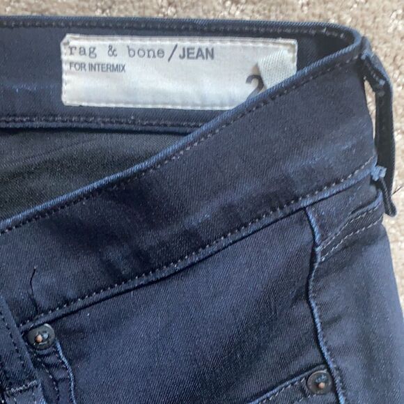 Rag & Bone jeans. Size 27. Zipper Capri. Dark blue color. - Picture 2 of 6